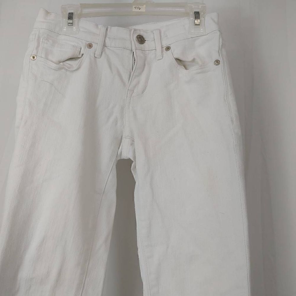Madewell White Skinny Low Rise Ankle Zip Jeans Size 24 EUC.
Waist 13" across
Ris - Picture 4 of 8